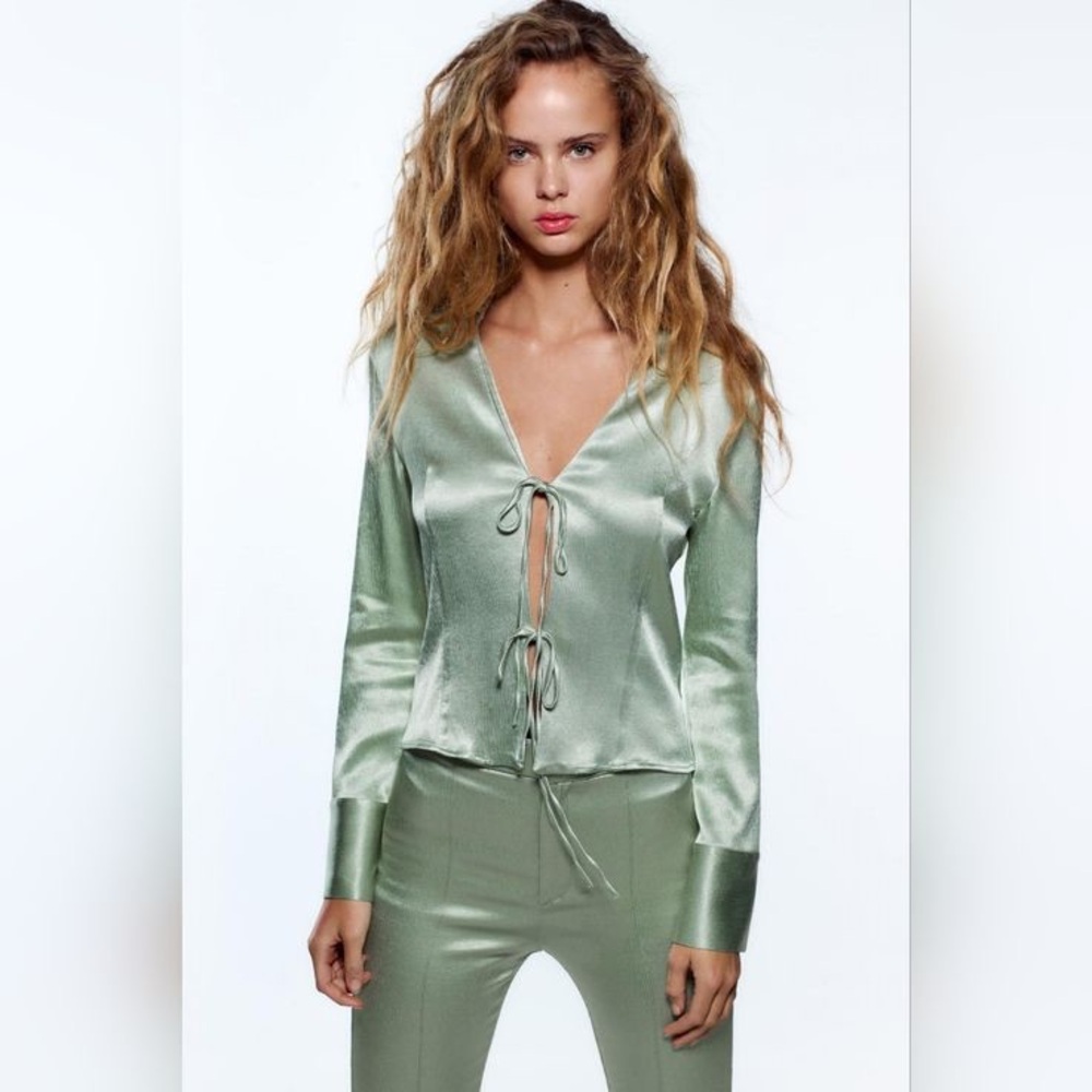 ZARA matching long sleeved pant set